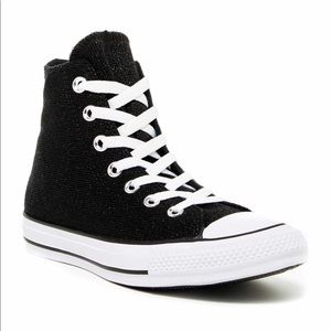 Converse sparkle knit high top sneaker